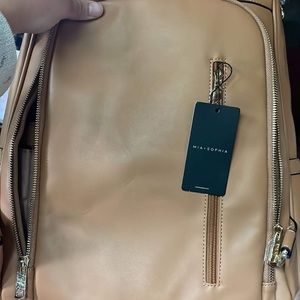 Mia + Sophia Leather Diaper bag back pack